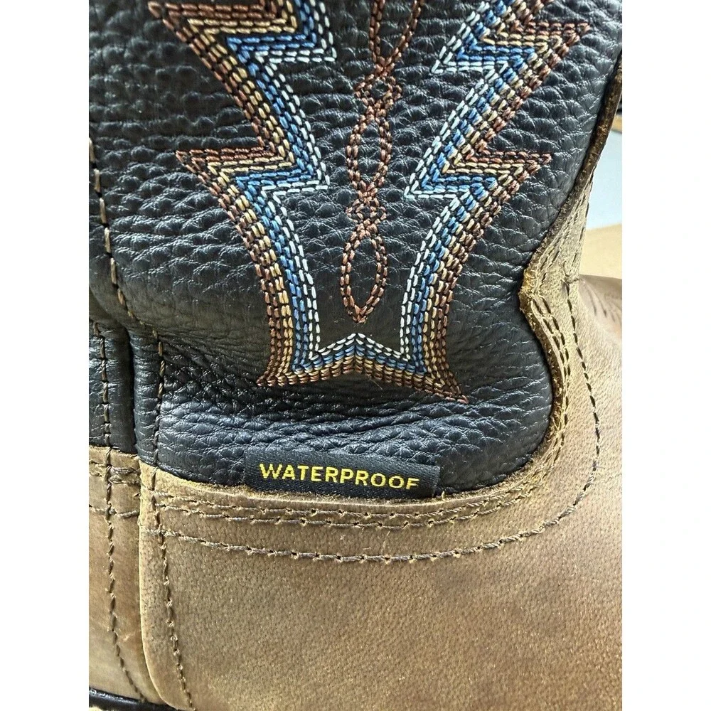 R. Watson RW1012W Men's Size 10 D Waterproof Leather Cowboy Work Boots NWOB